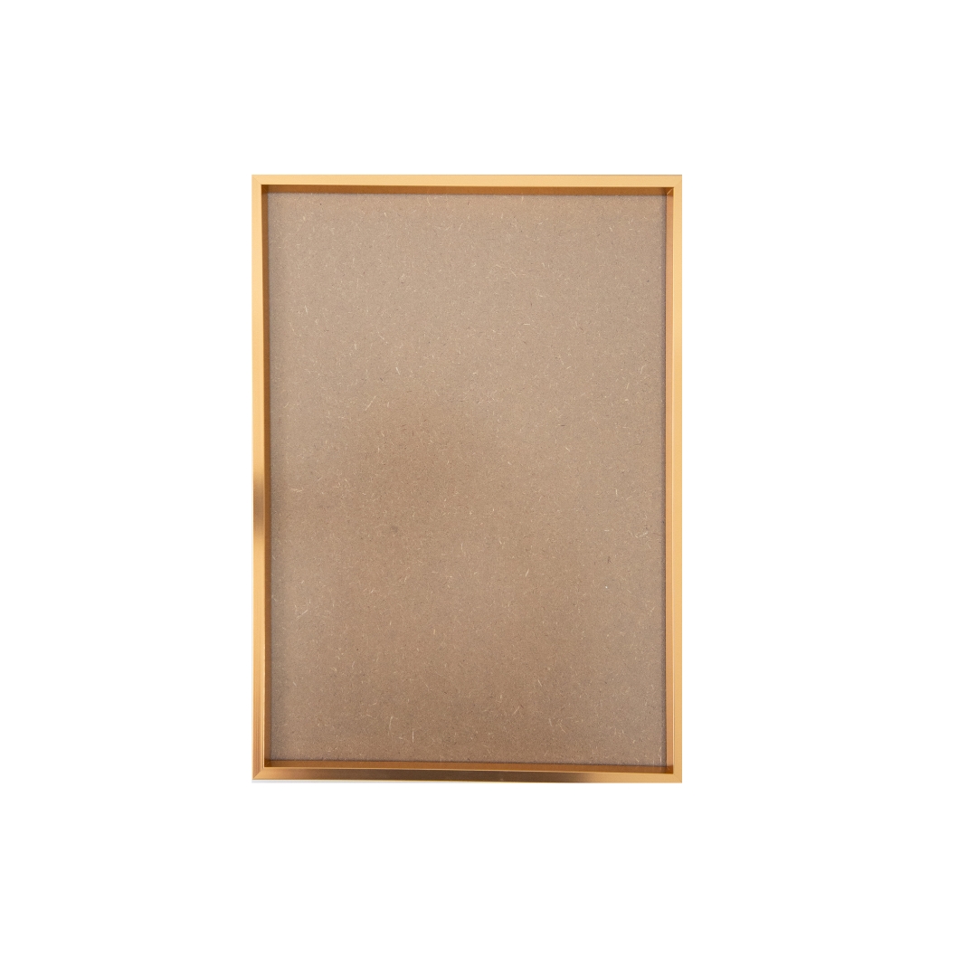 a4 aluminium certificate frame rose gold front view