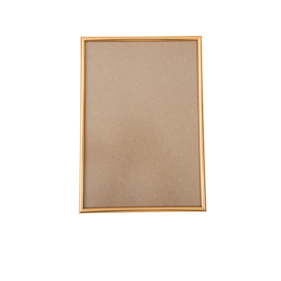 a4 aluminium certificate frame rose gold front view