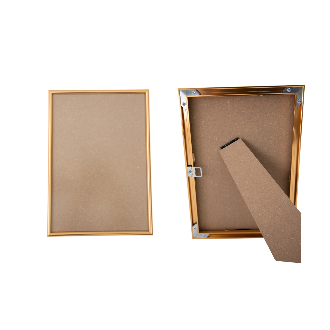 a4 aluminium certificate frame front and back view